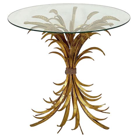 table coco chanel copy|1970s Coco Chanel Sheaf of Wheat Gilt Round Glass.